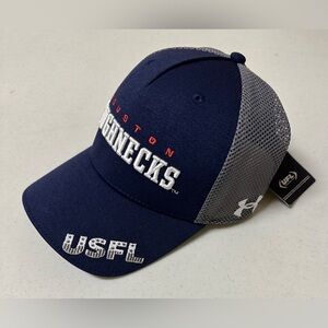 Houston Roughnecks USFL adjustable two-tone snapback hat NWT